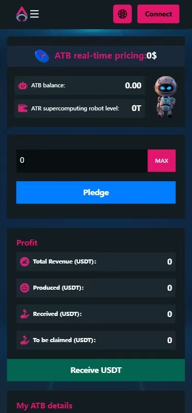 ATB DApp 移动端质押页面